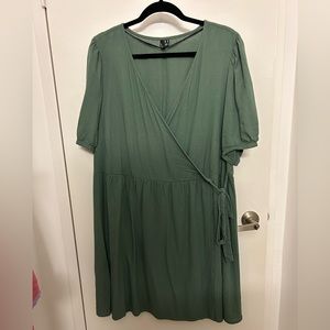 Vero Moda Green Wrap Dress